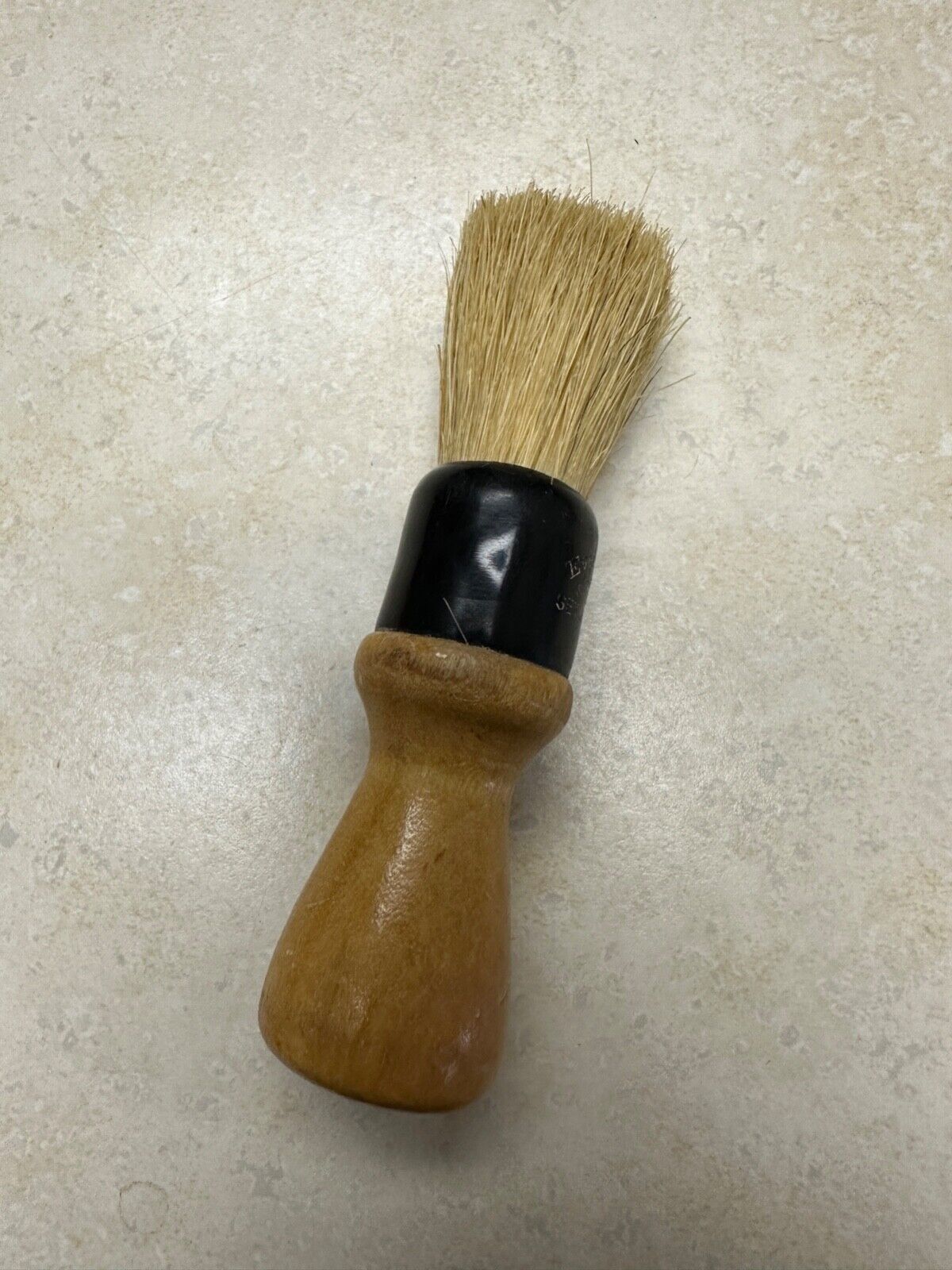 Vintage EVER-READY Shaving Brush Sterilized Set in Rubber, Wood Grip