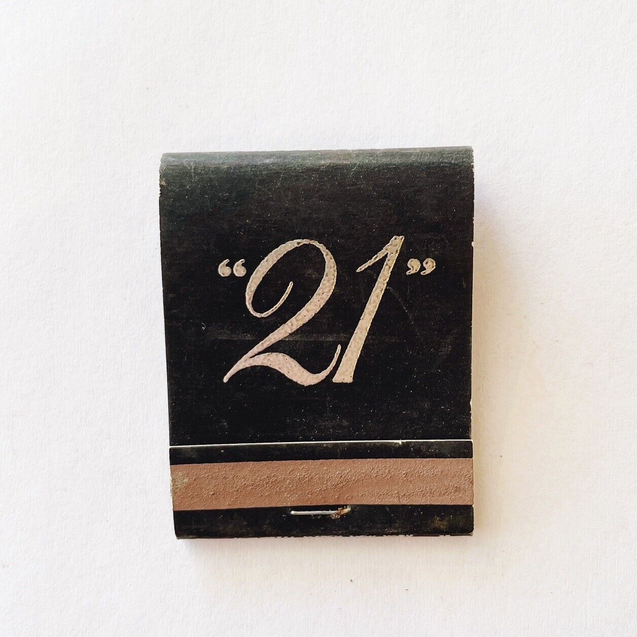 Vintage Black 21 Club New York City NYC Advertising Collectible Matchbook