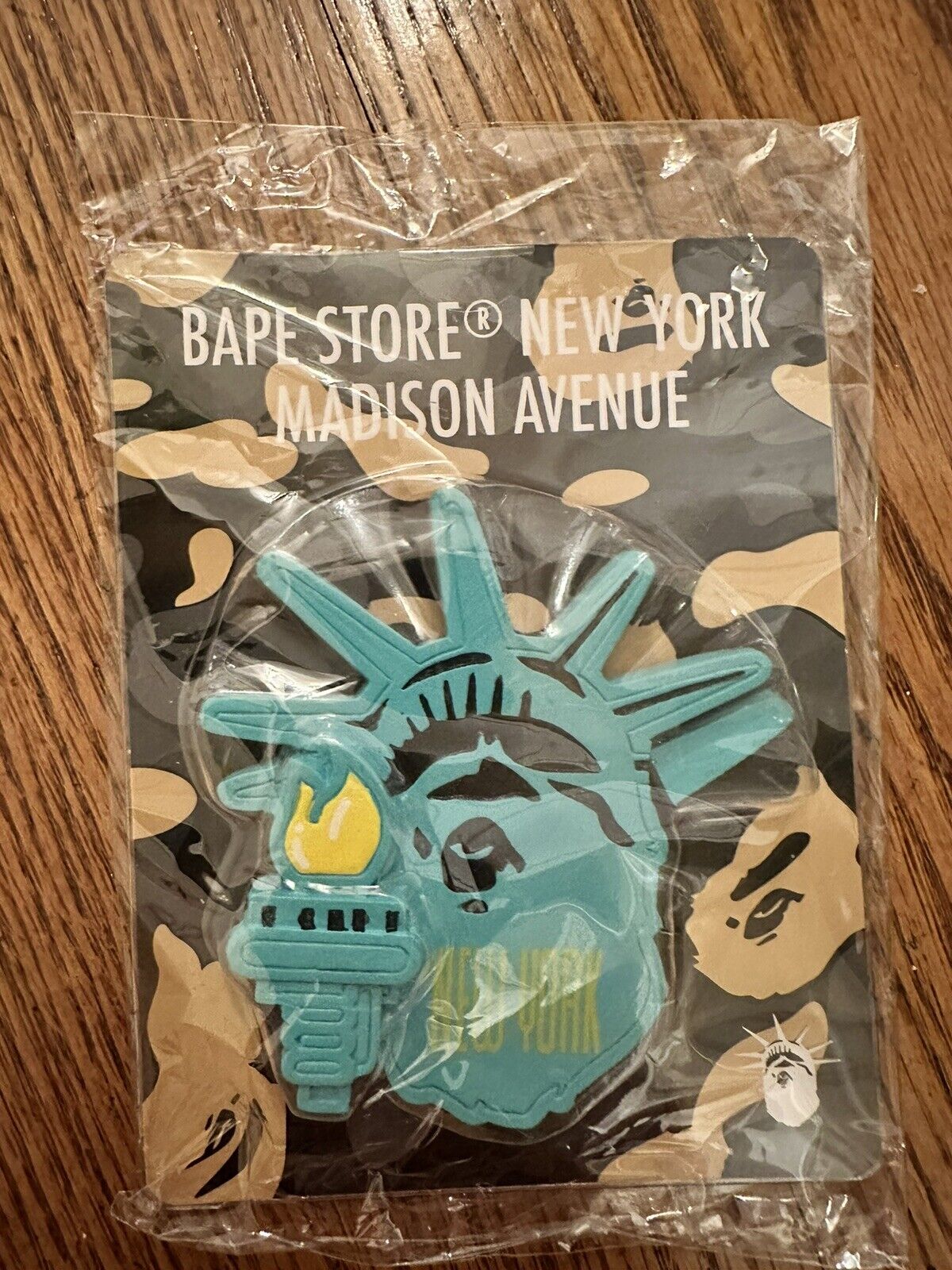 New Bape Magnet A Bathing Ape Magnet NYC Madison Store. Statue Of Liberty. Rare.