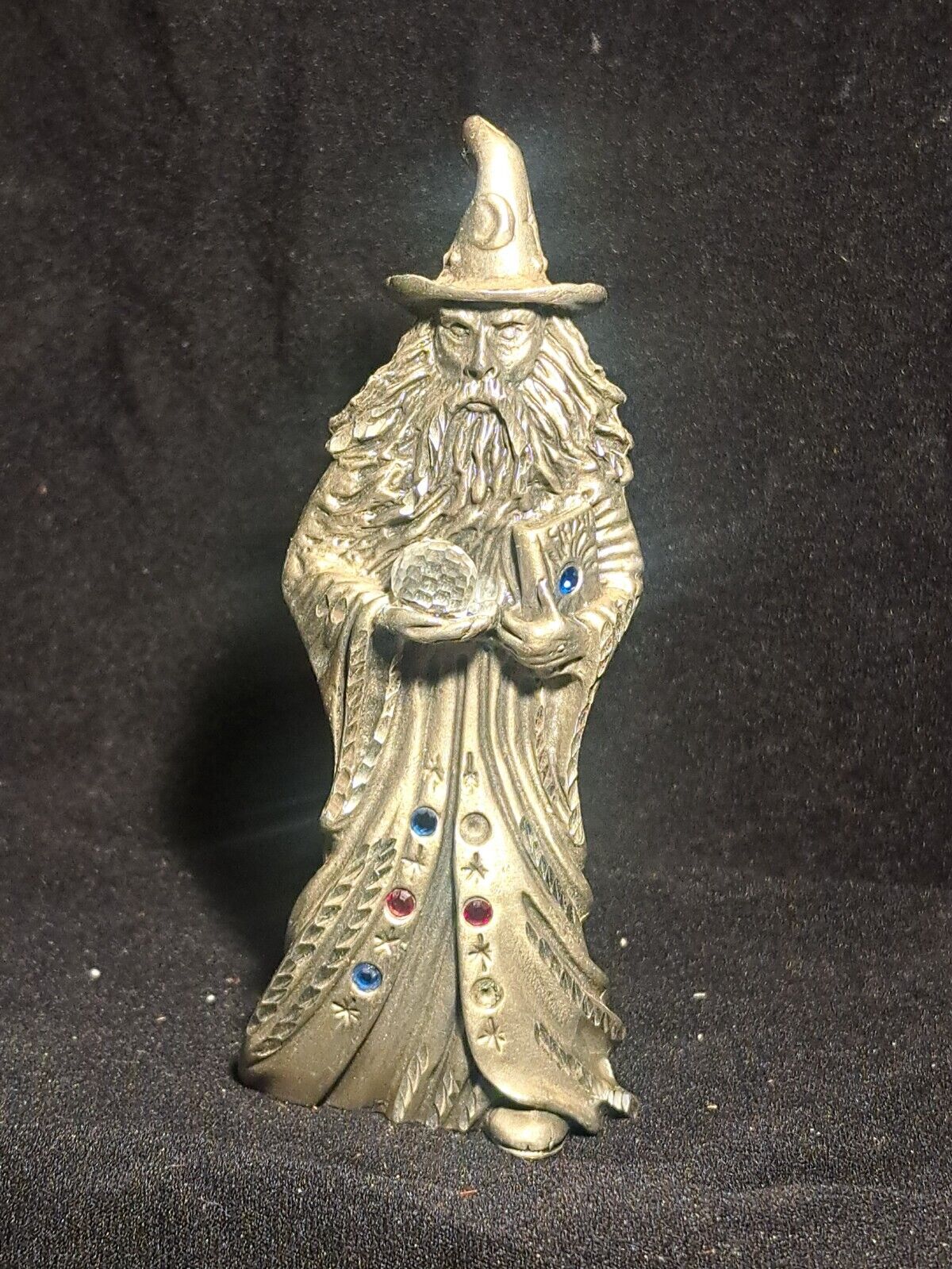 various vintage pewter wizards lot of 5