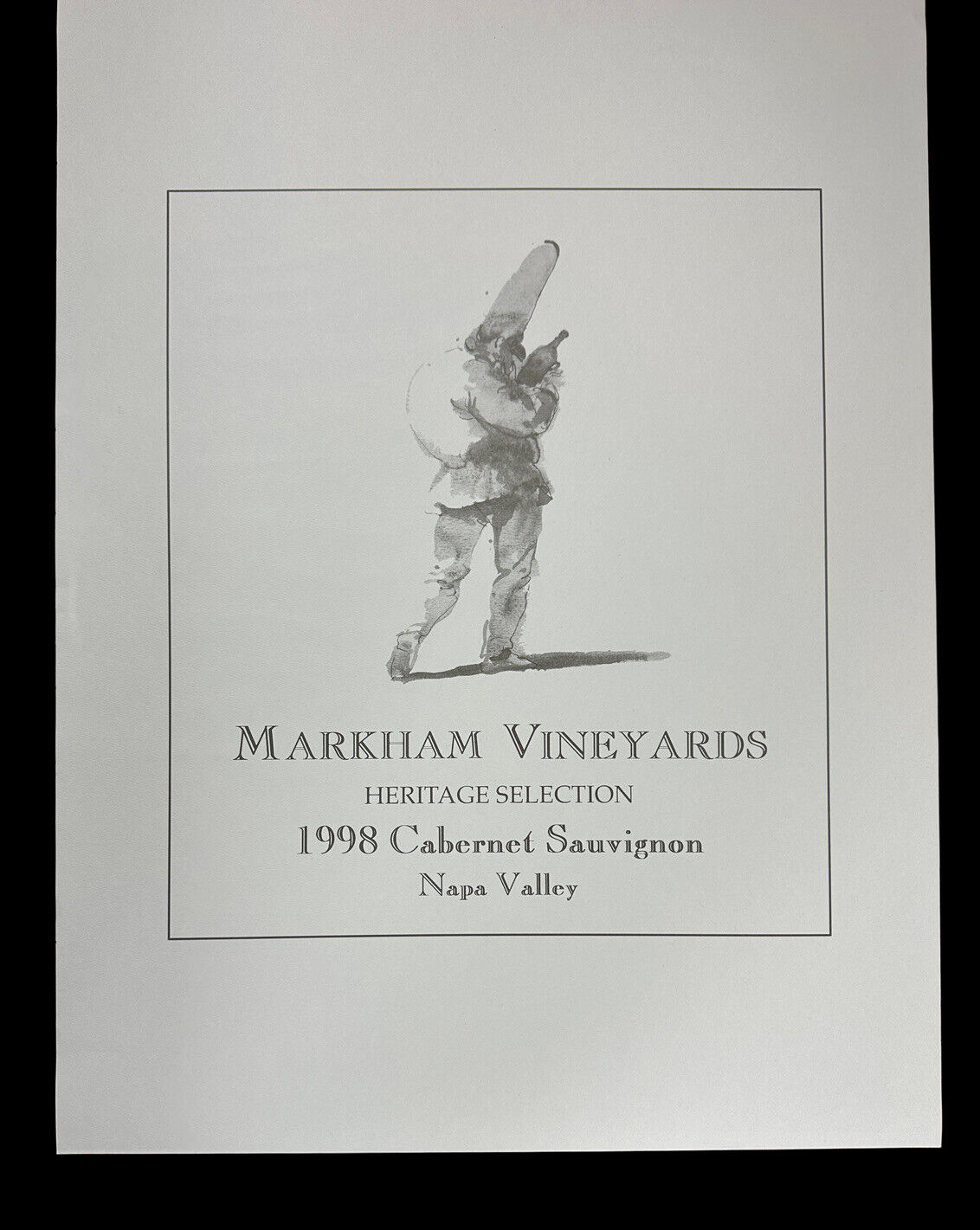 Vintage Markham Vineyards Heritage Collection 1998 Cabernet Sauvignon Ad/Poster