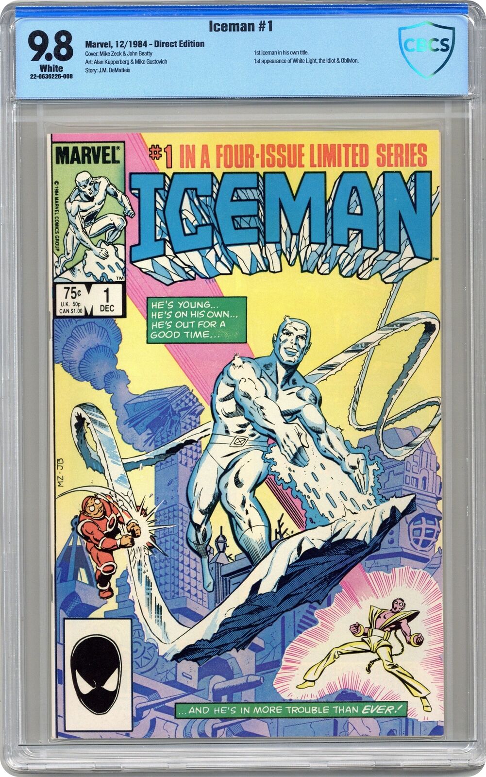 Iceman #1 CBCS 9.8 1984 22-0636226-008