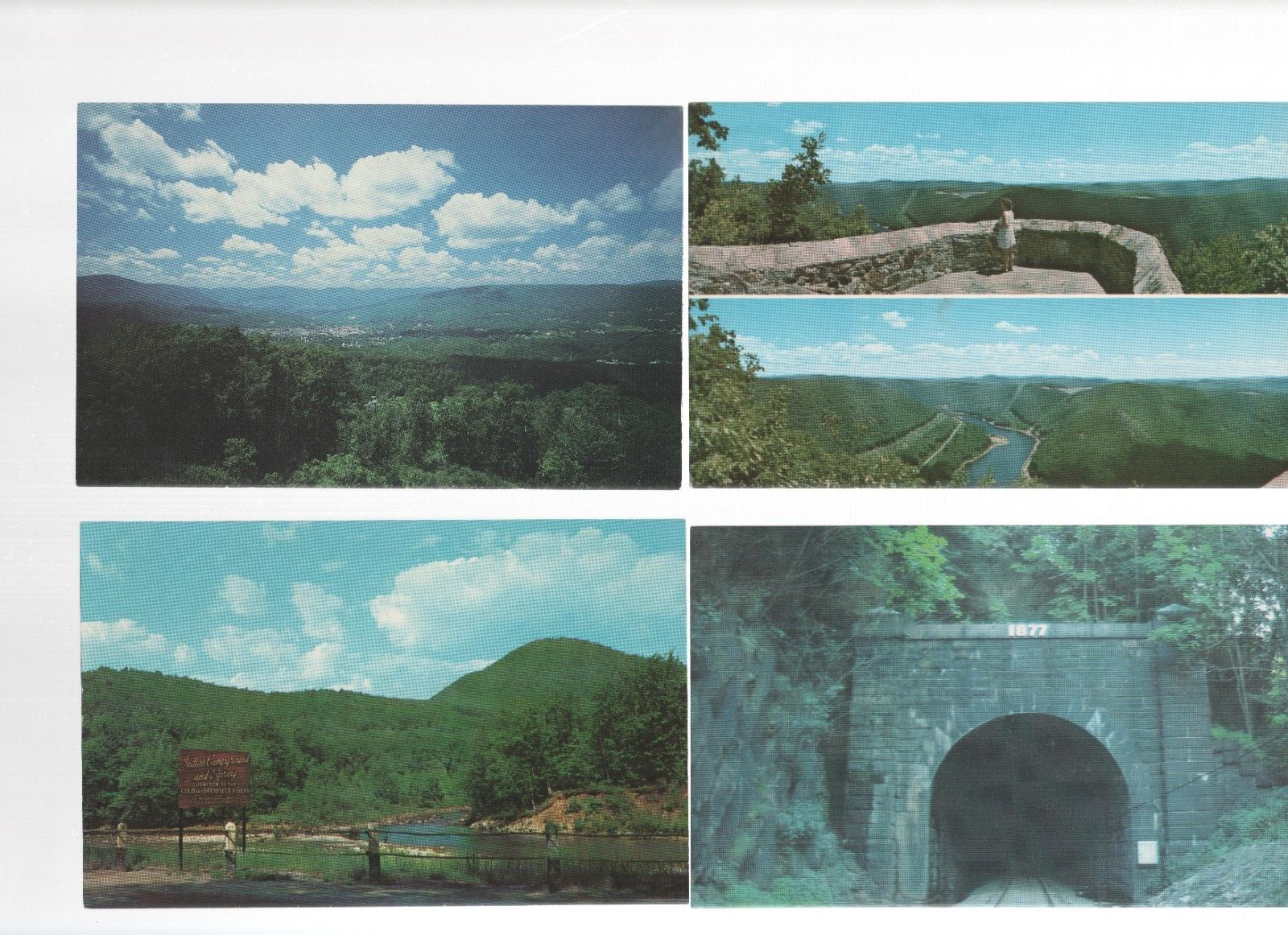 Postcards of Western Massachusetts North Adams Hoosac Tunnel Deerfield Unused