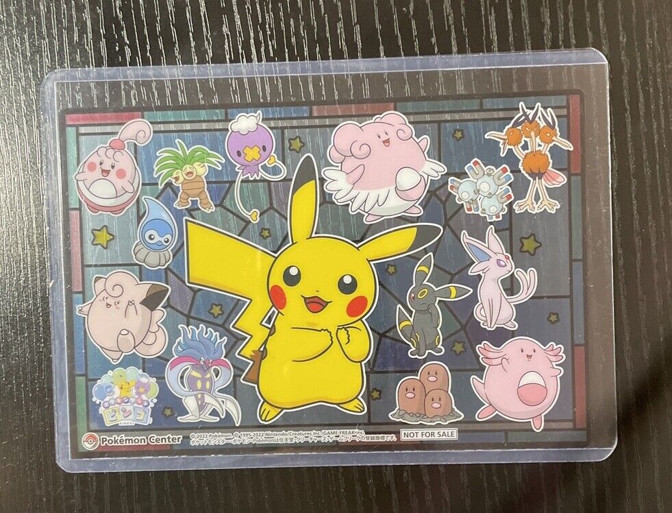 2022 Pokemon Center Stained Glass Clear Card