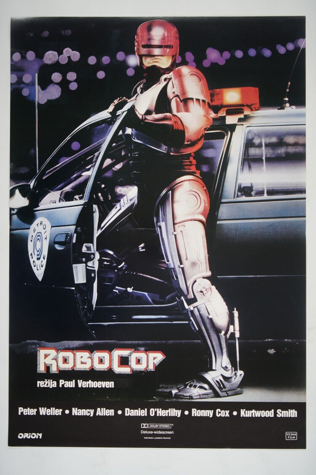 ROBOCOP Original xYU movie poster 1987 PETER WELLER PAUL VERHOEVEN SCI-FI ACTION