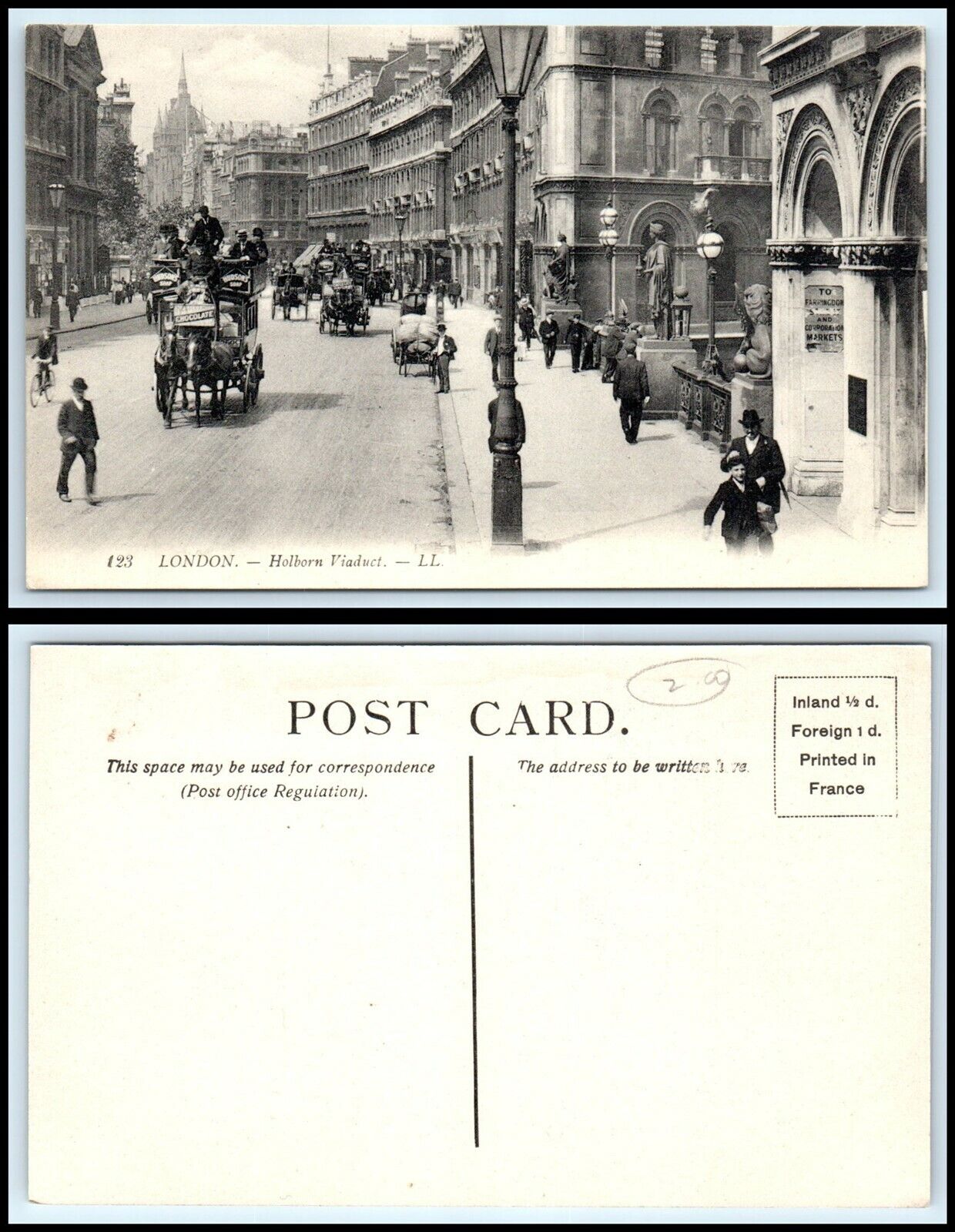UK Postcard - London, Holborn Viaduct CJ