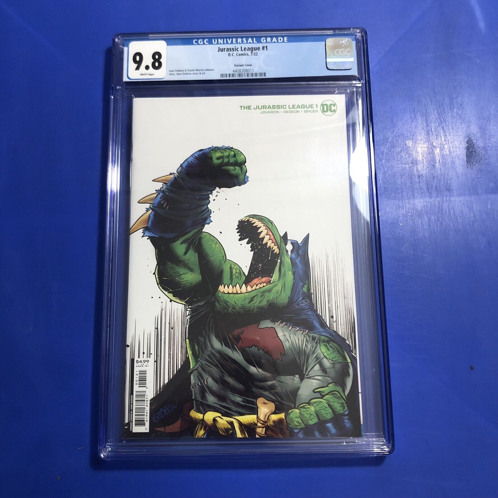 Jurassic Justice League #1 CGC 9.8 Variant Cover 1st Print Appearance Comic 2022