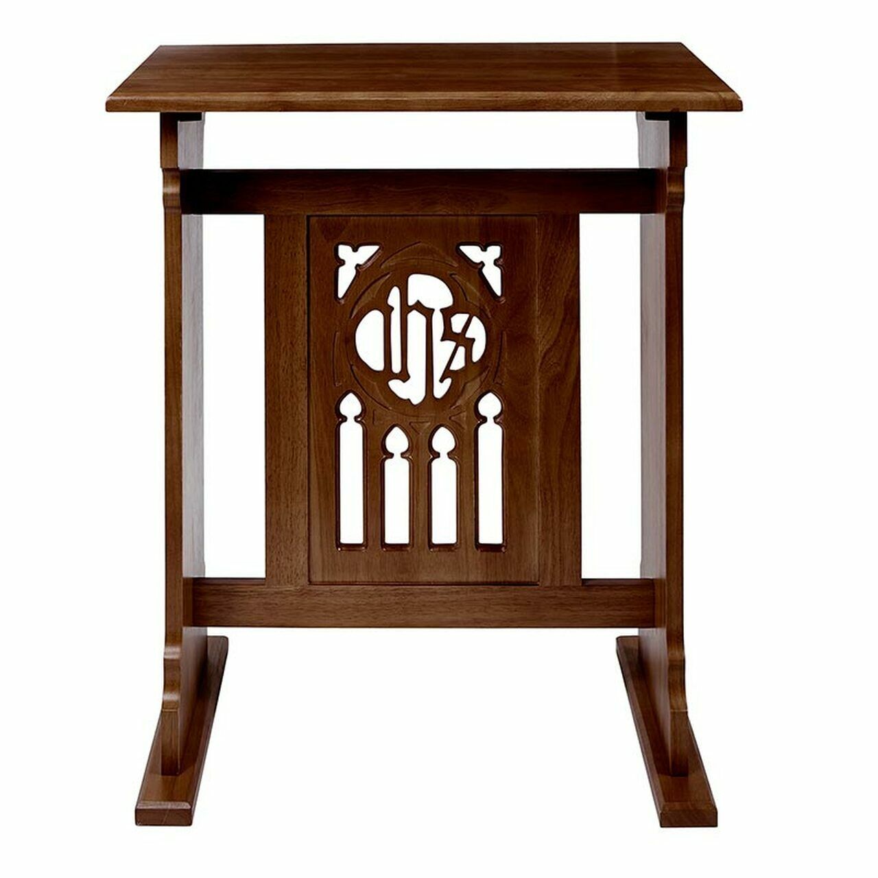 Walnut Maple Hardwood Florentine Collection Credence Table for Church, 32 In