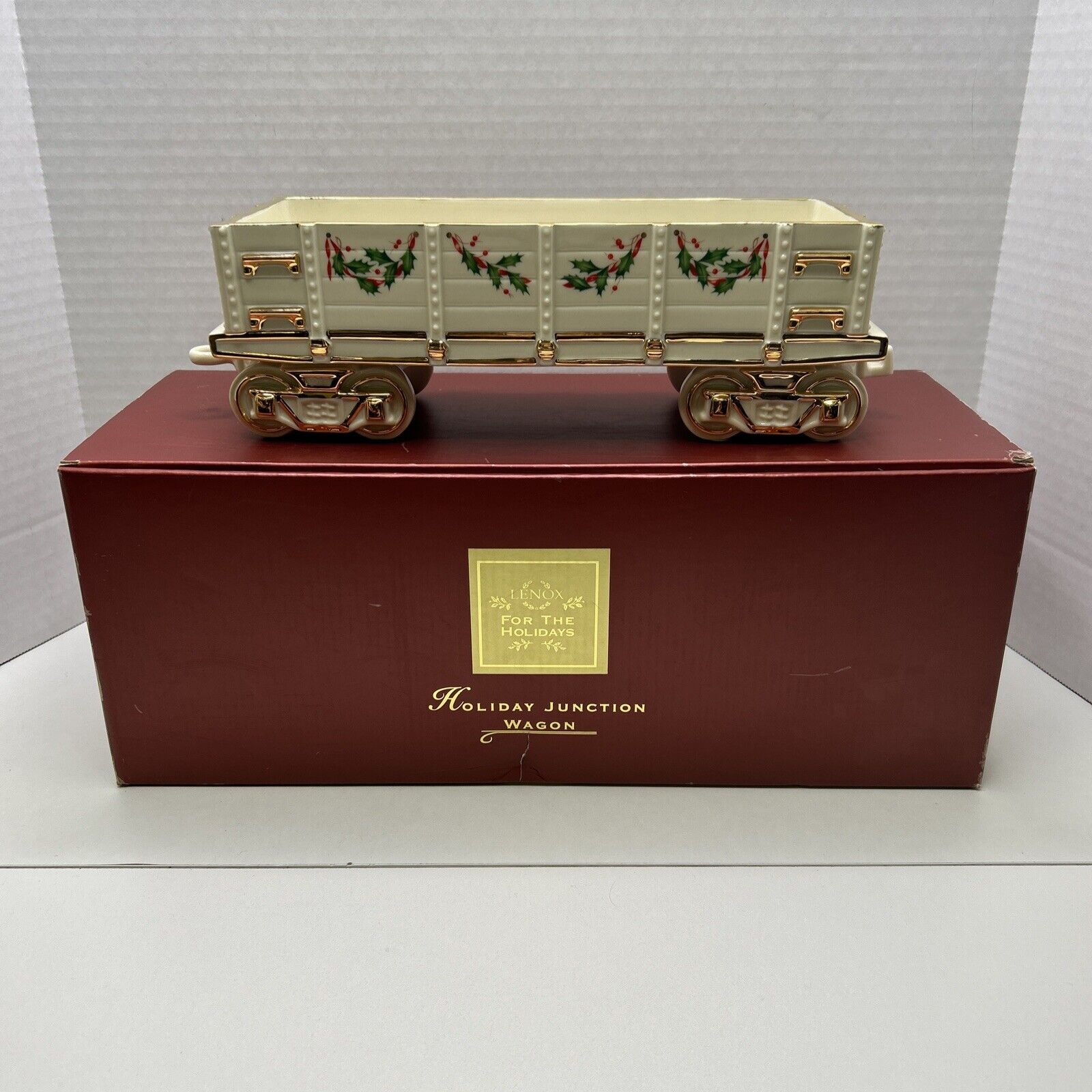 Lenox For The Holidays, Holiday Junction Train Wagon With Original Box