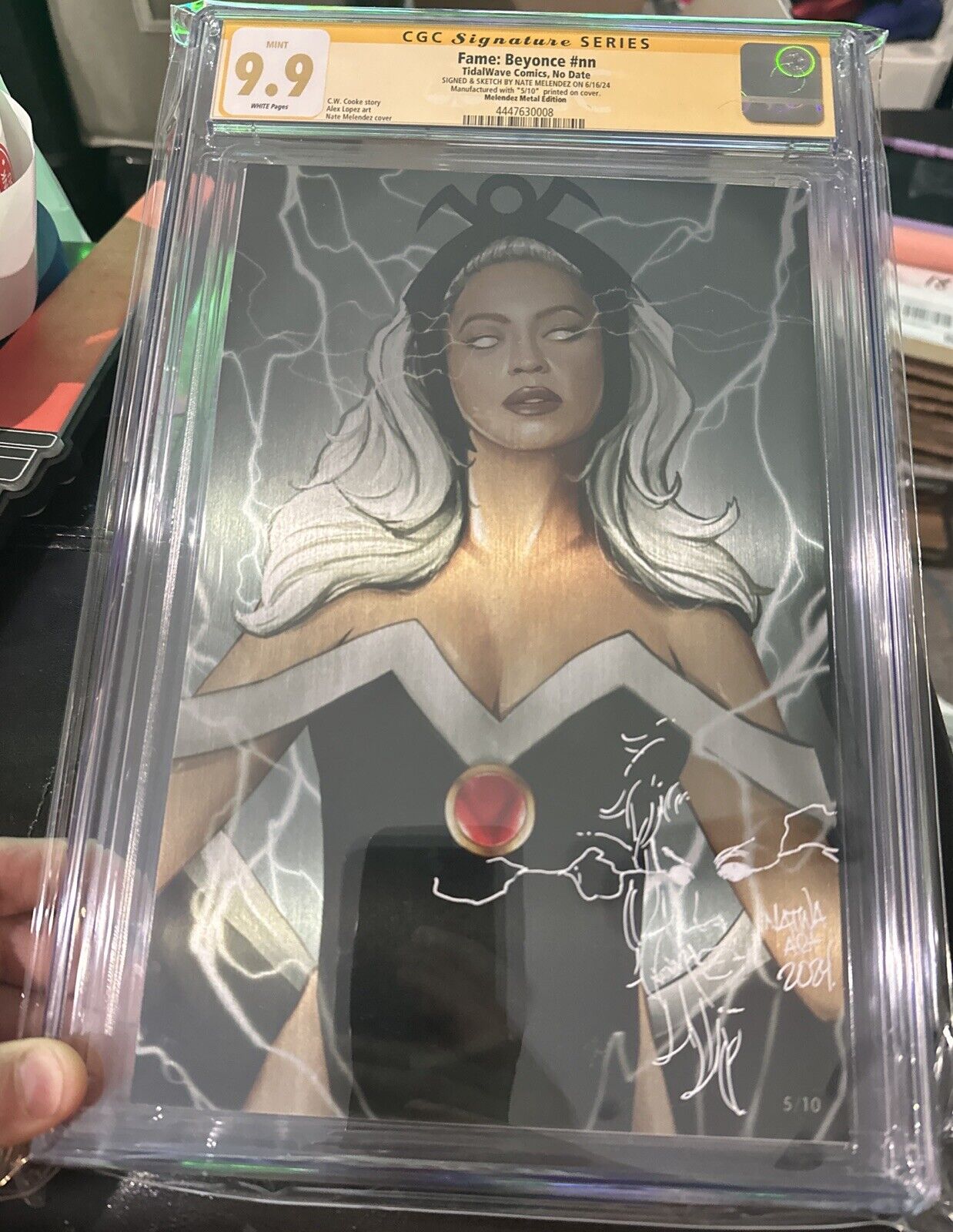 Fame: Beyonce METAL Cover- NATWA SIGNED & REMARQUED- Slab Imperfections-CGC 9.9