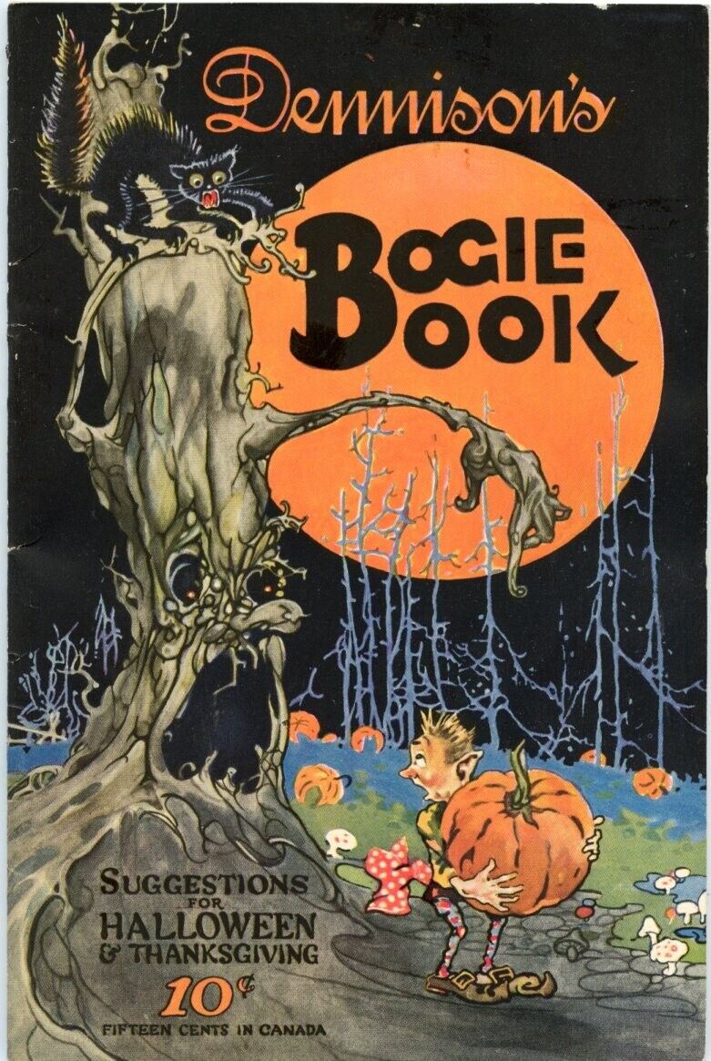 Dennison's Bogie Book Suggestions for Halloween Party Games Decor ORIGINAL 1924