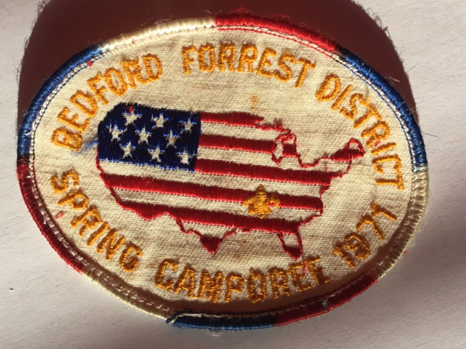 1971 West Tennessee Council Bedford District Spring Camporee  patch
