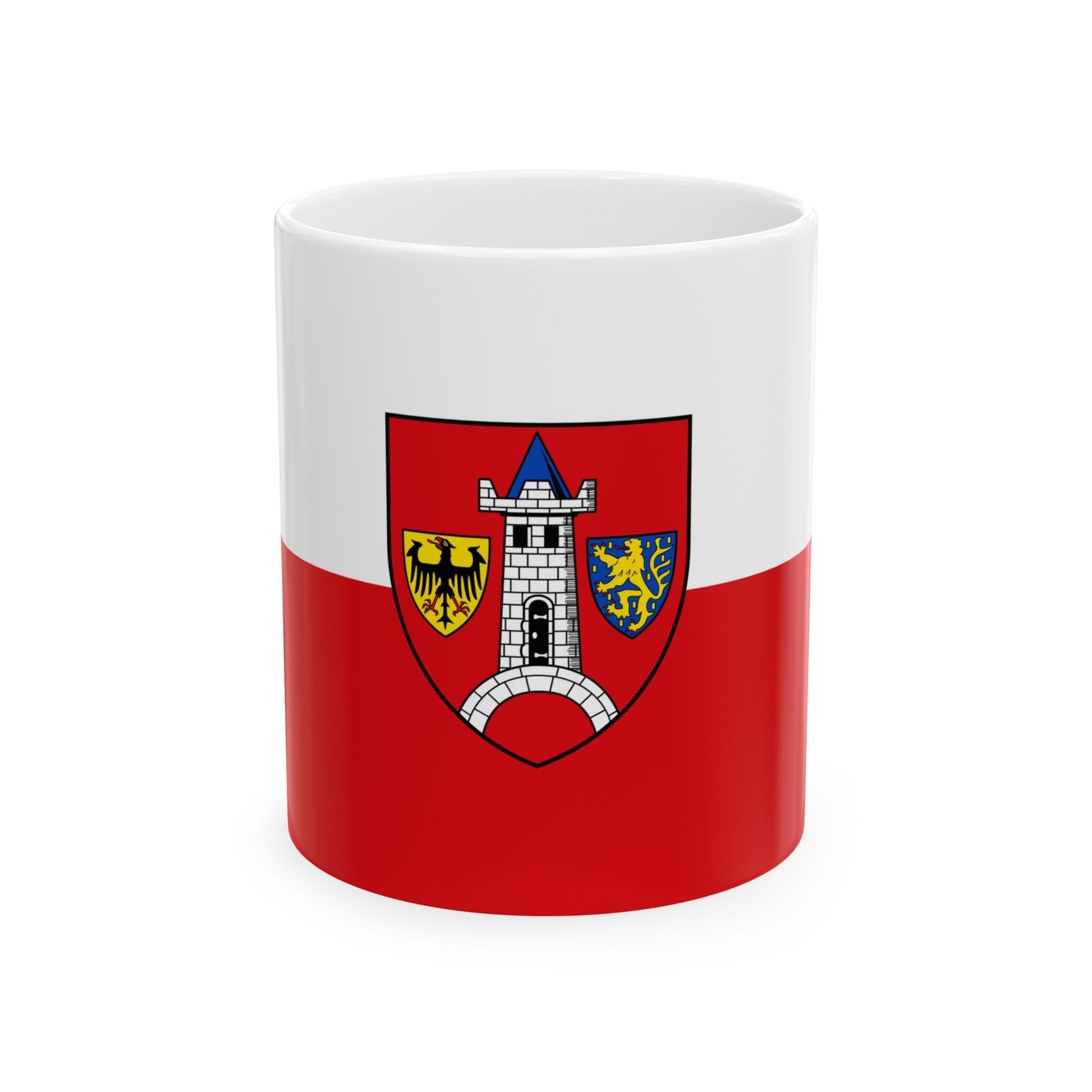 Flag of Schwabach Germany - White Coffee Mug