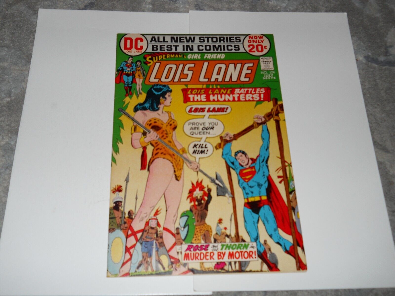 SUPERMAN\'S GIRL FRIEND LOID LANE #124  BOB OKSNER COVER VF- 1972