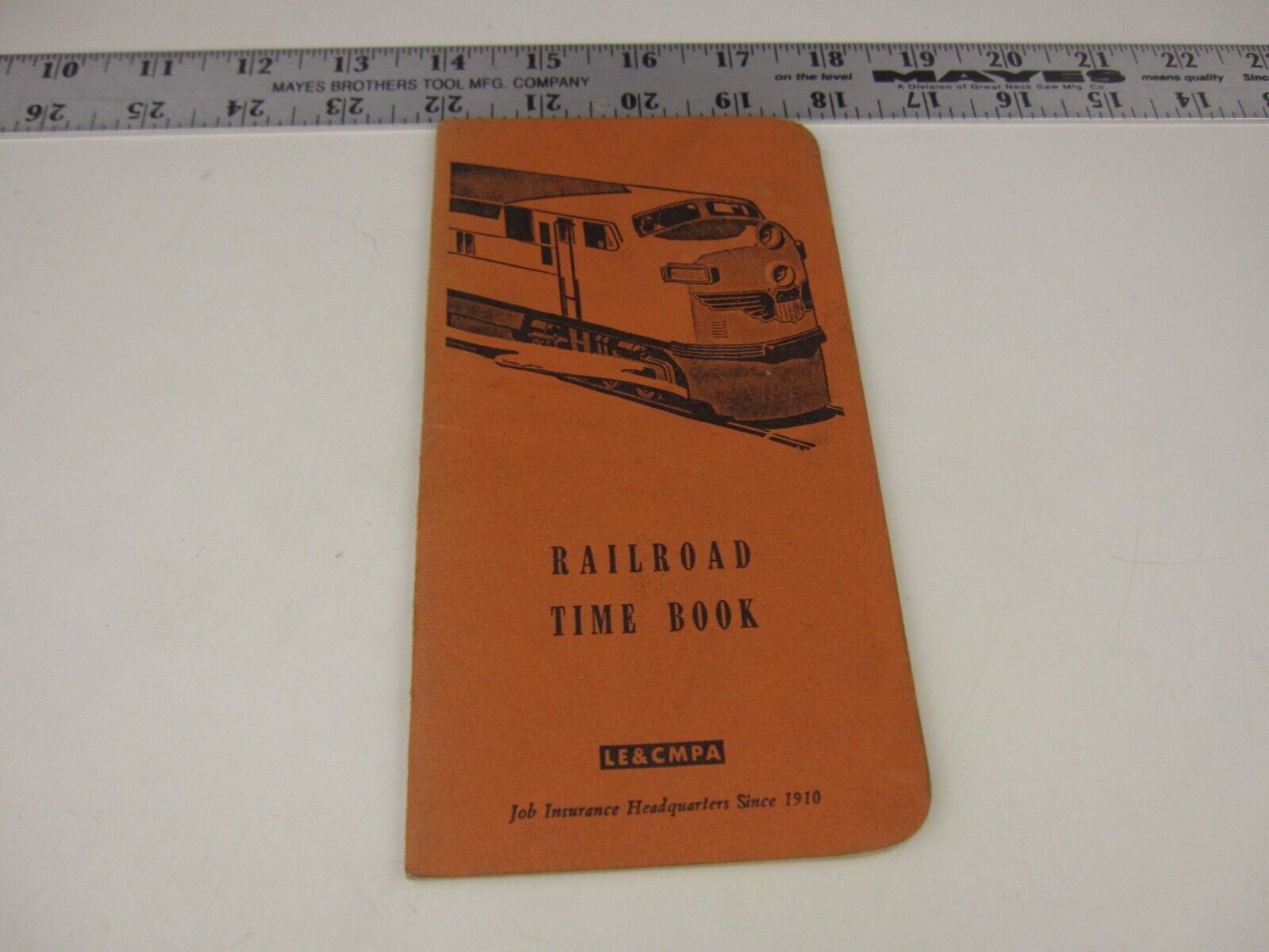 Vintage L.E. & C.M.P.A. Railroad Time Book Railroad Related   BIS