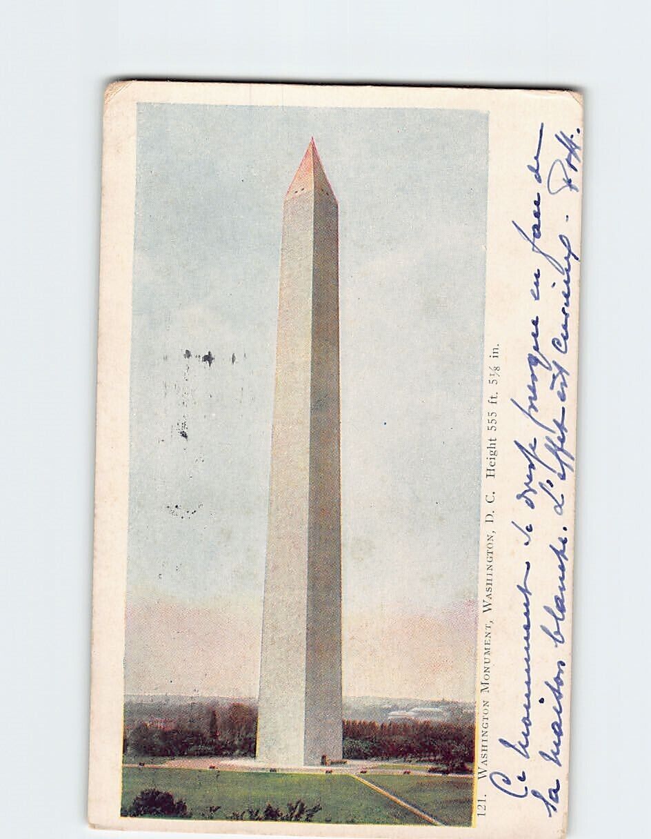 Postcard Washington Monument Washington DC USA North America