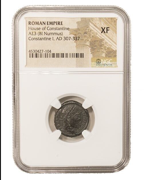 NGC ( XF ) Roman AE of Constantine I the Great (AD 307-337) Ancient Bi-Nummus