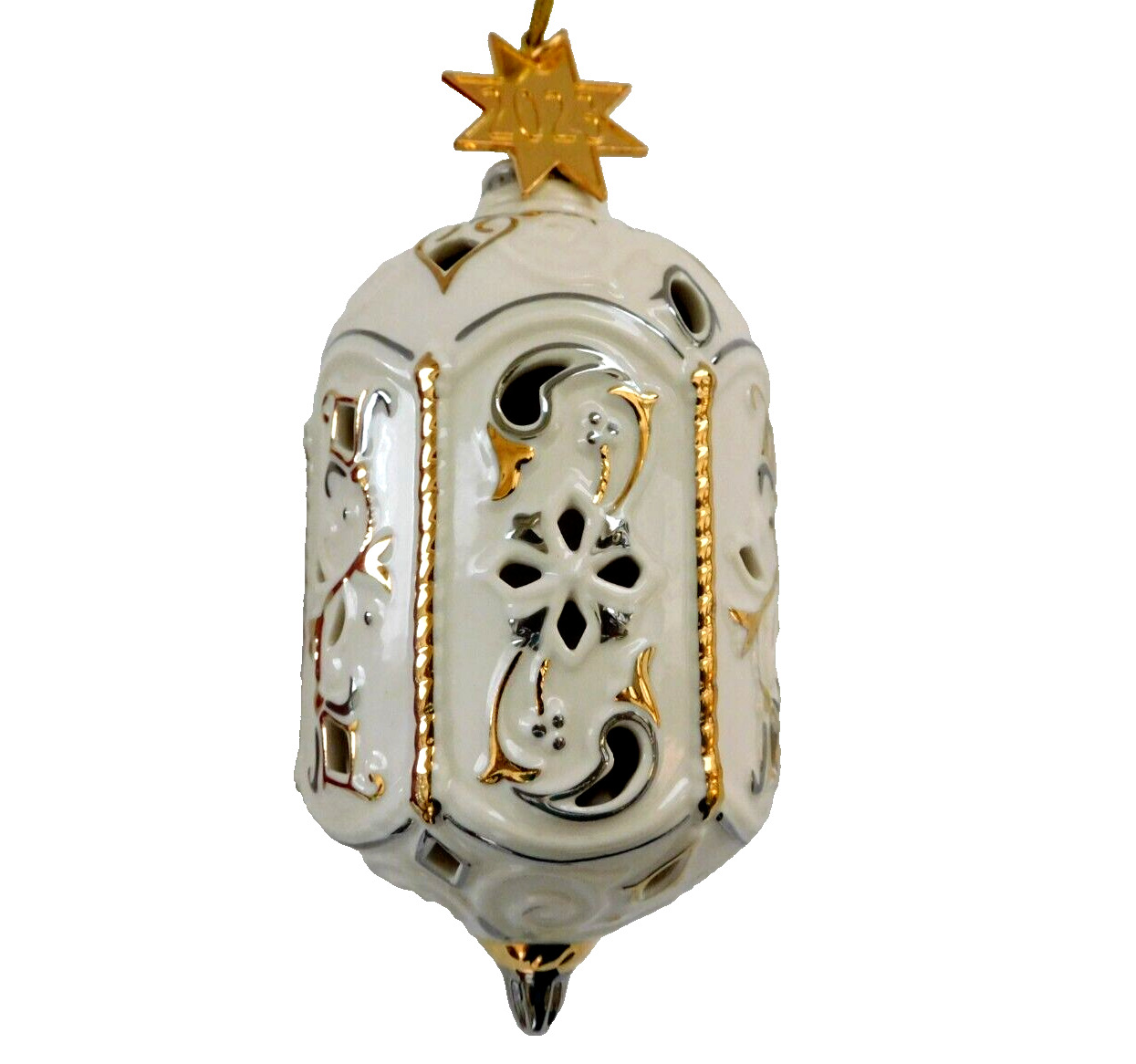 Luxurious Lenox 2023 Annual Ornament Pierced Porcelain 5.75\