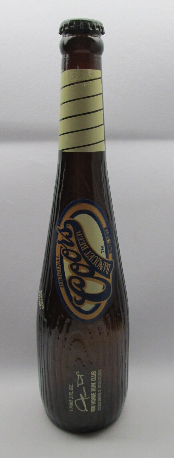 Willie Mays Commemorative 1997 Coors 18 oz. Bottle 500 Home Run Club EMPTY w/cap