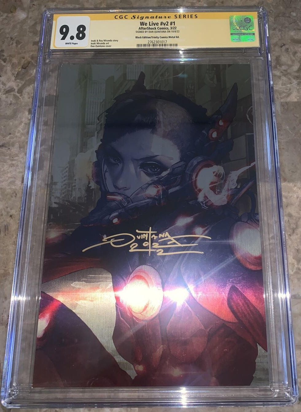 We Live #v2 #1 CGC 9.8 Black Metal Trinity excl. Quintana Signed Limited to 75