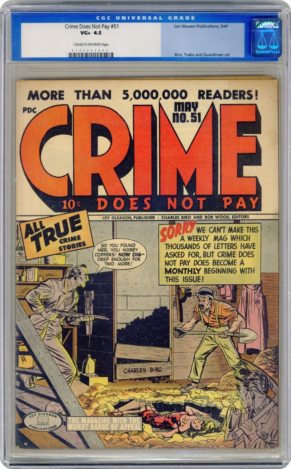 Crime Does Not Pay #51 CGC 4.5 1946 0107969003