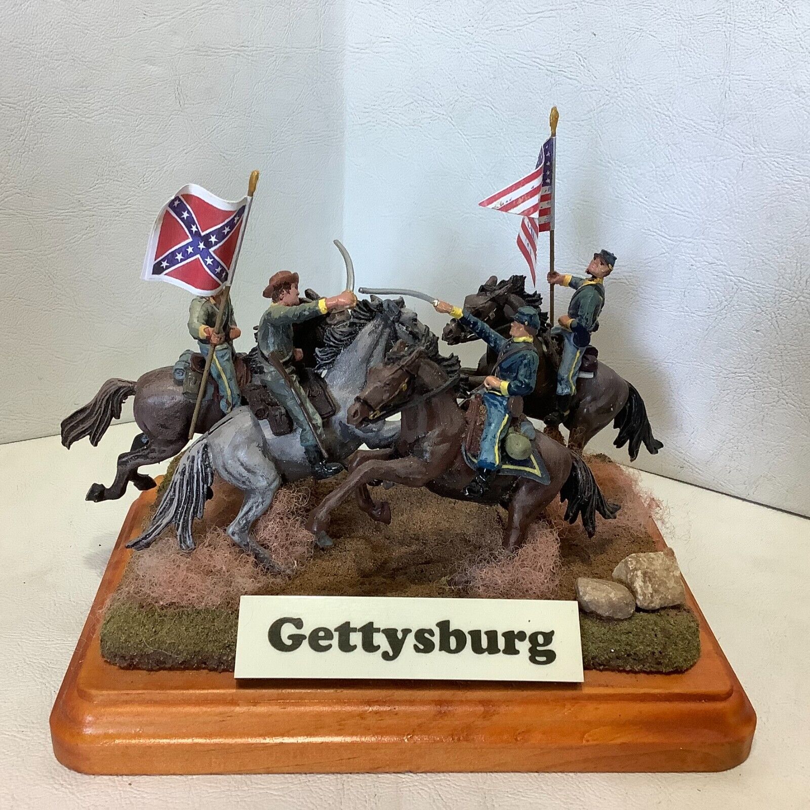 Gettysburg Civil War Diorama Calvary Plastic Soldier Figurine 7\