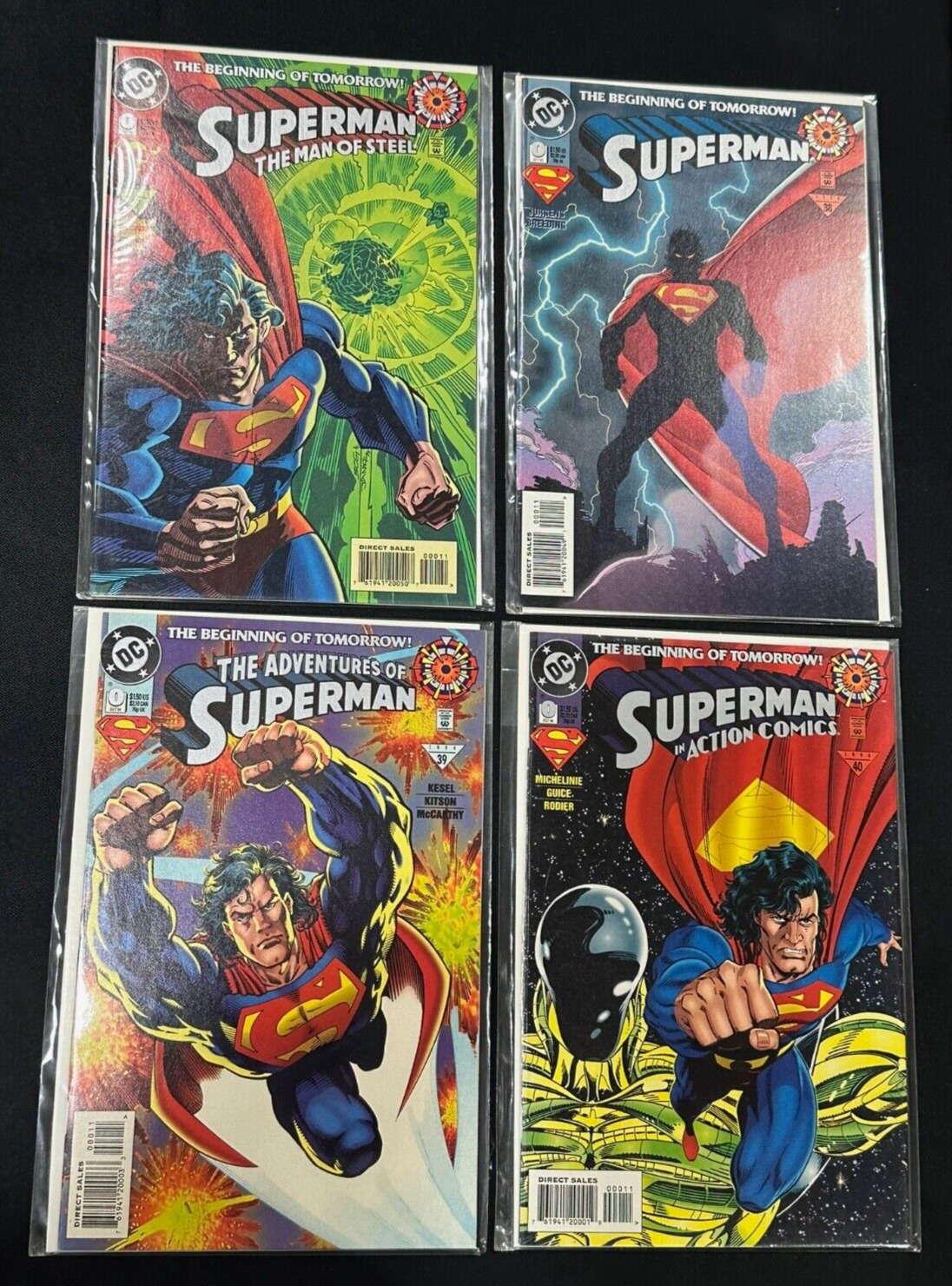 Superman: Zero Hour The Beginning of Tomorrow 0 #37-40 - 1994 Vintage DC Comics