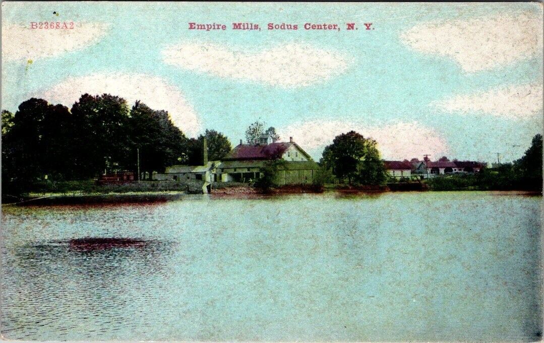 Sodus Center, NY, Empire Mills, Lake Ontario, c1908 #1726