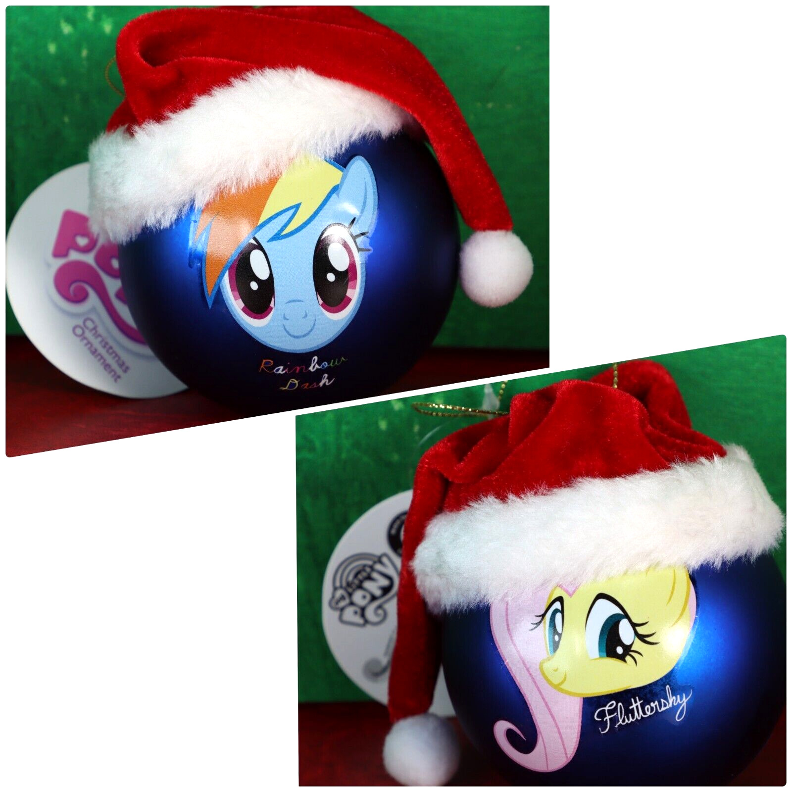 My Little Pony Fluttershy Rainbow Dash Christmas Ornament Kurt Adler 2014 New