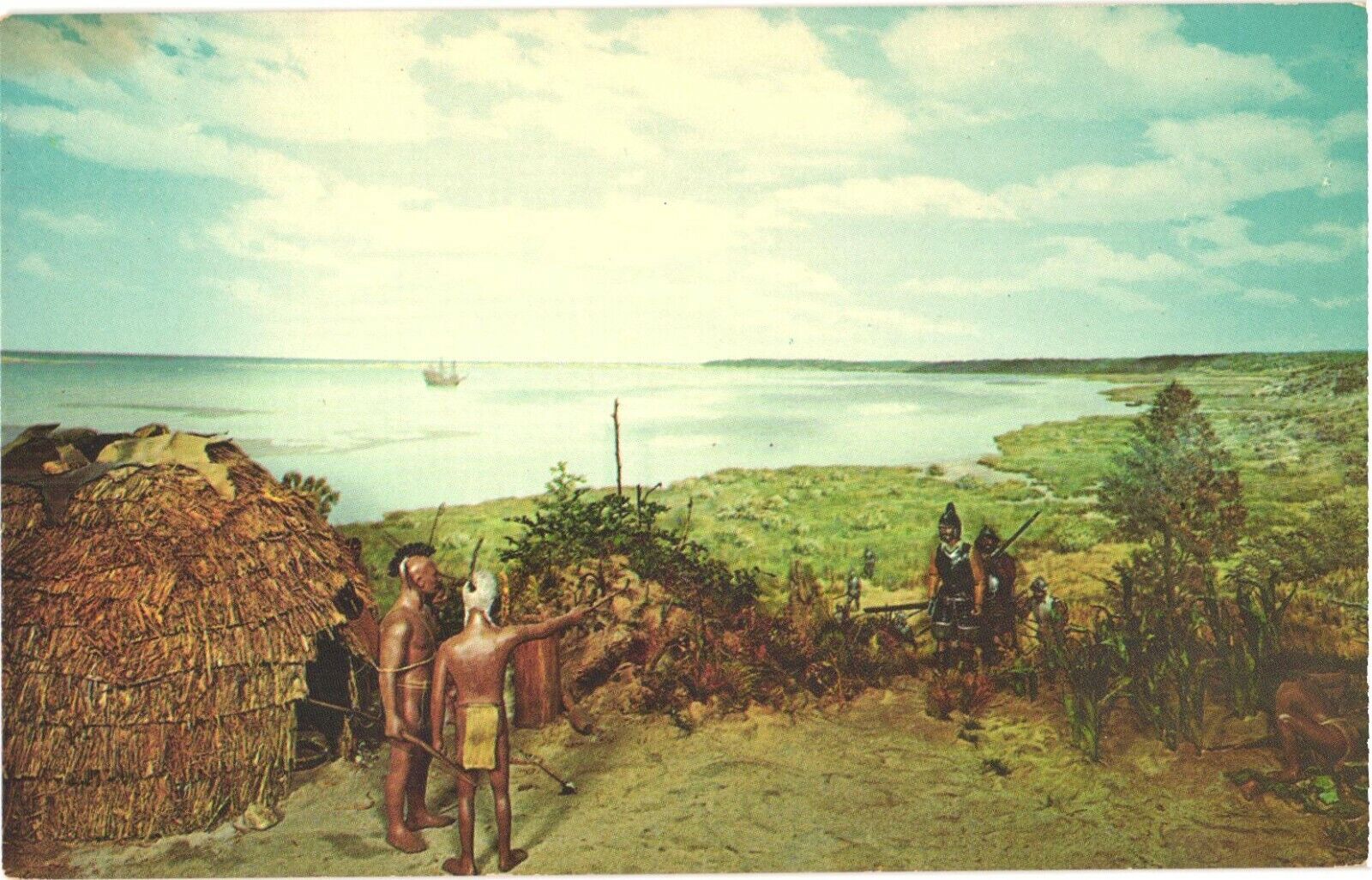 Sieur de Mont And Natives, Visitor Center, Cape Cod National Seashore Postcard