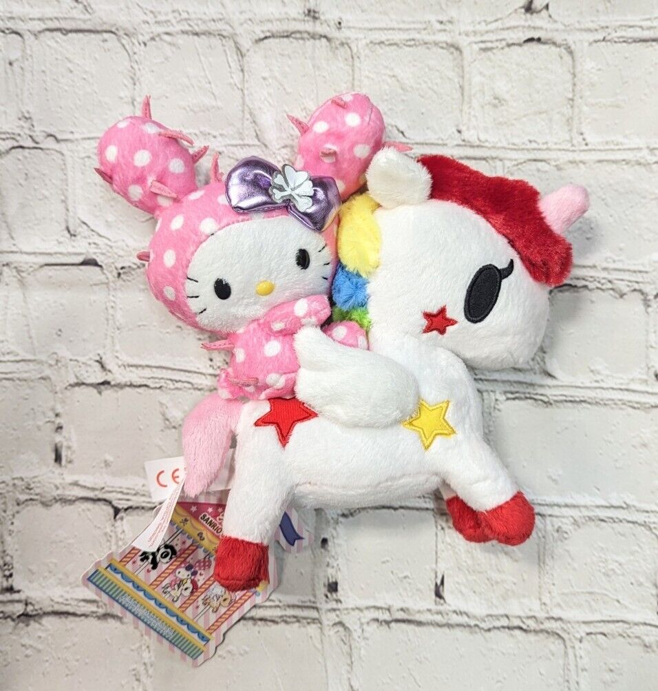 Hello Kitty TOKIDOKI PONY UNICORNO Plush 8.5