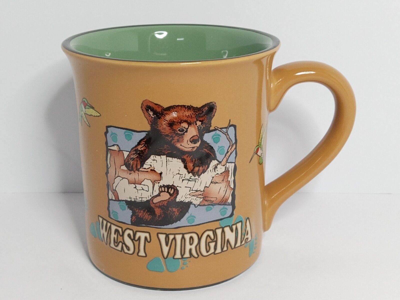 West Virginia Bear and Deer Coffee Cup