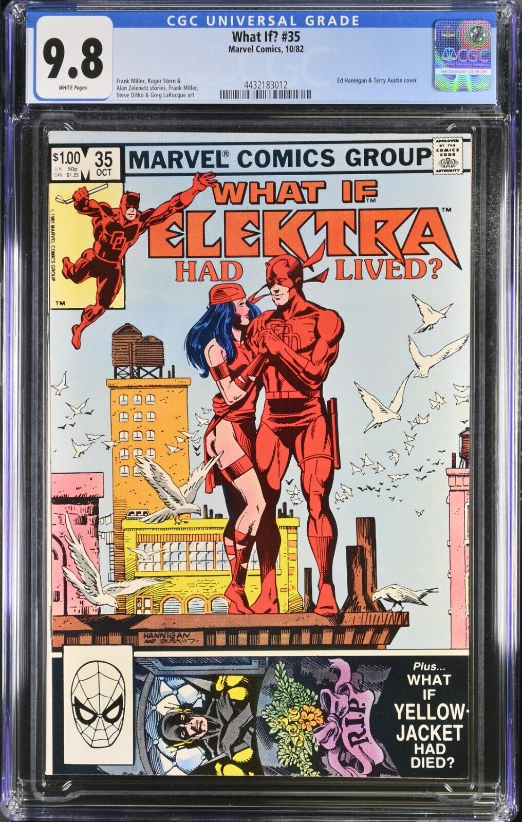 What If #35 CGC 9.8 WHITE Pages Daredevil vs Elektra Marvel 1982