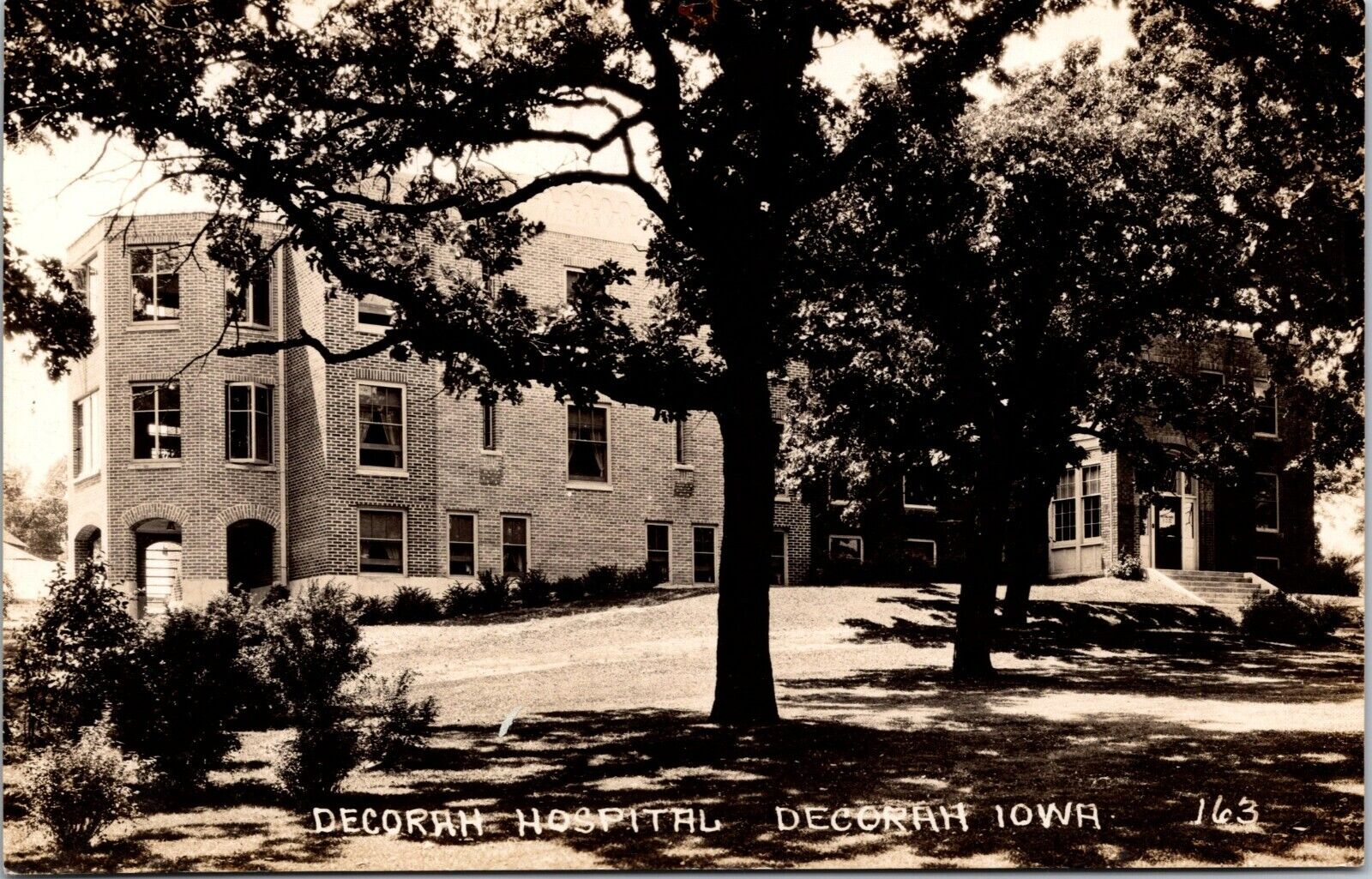 RPPC Hospital Decorah IA Iowa c1930s DOPS photo postcard P9