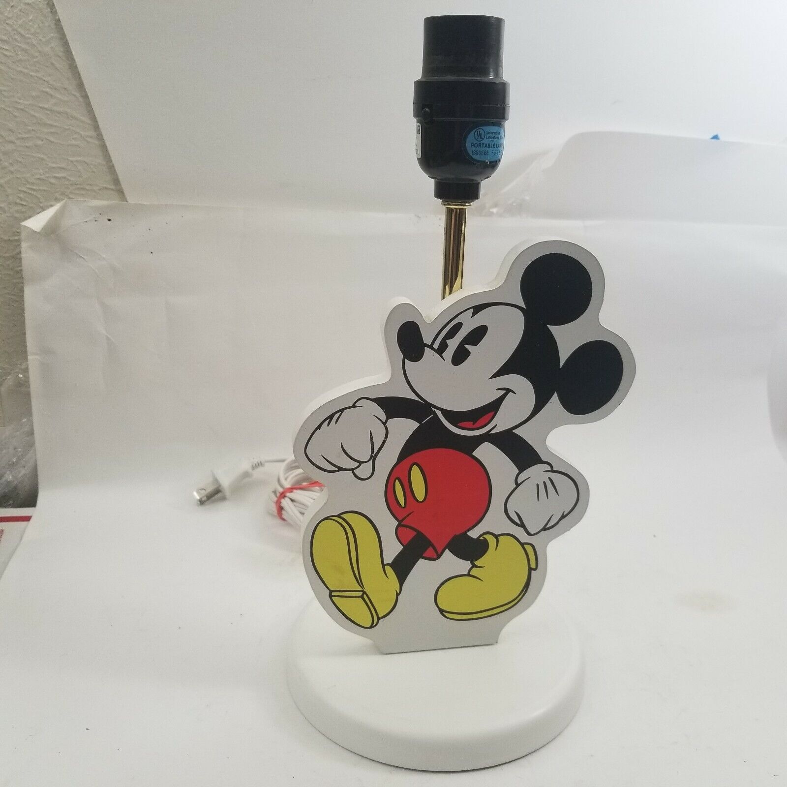 Classic Disney Mickey\'s Stuff for Kids Lamp- Wood & Metal