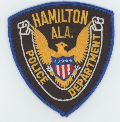 ALABAMA AL HAMILTON POLICE NICE SHOULDER PATCH SHERIFF
