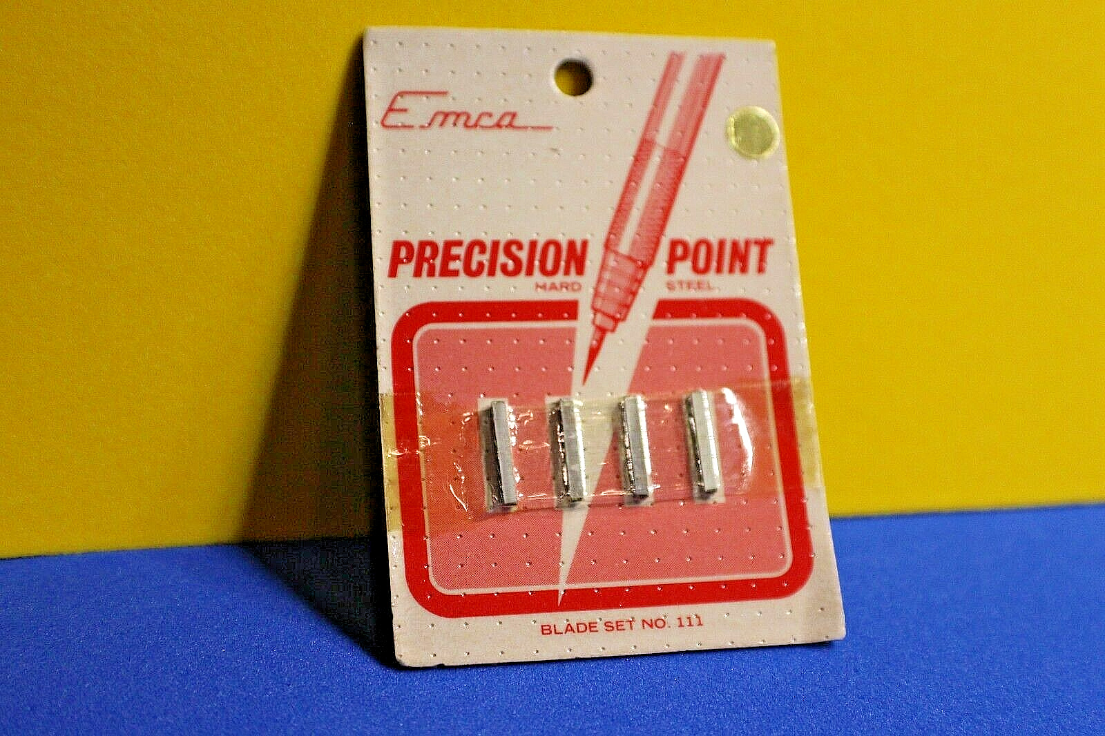 Vintage Hard Steel Replacement Blades # 111 for EMCA Precession Lead Pointers