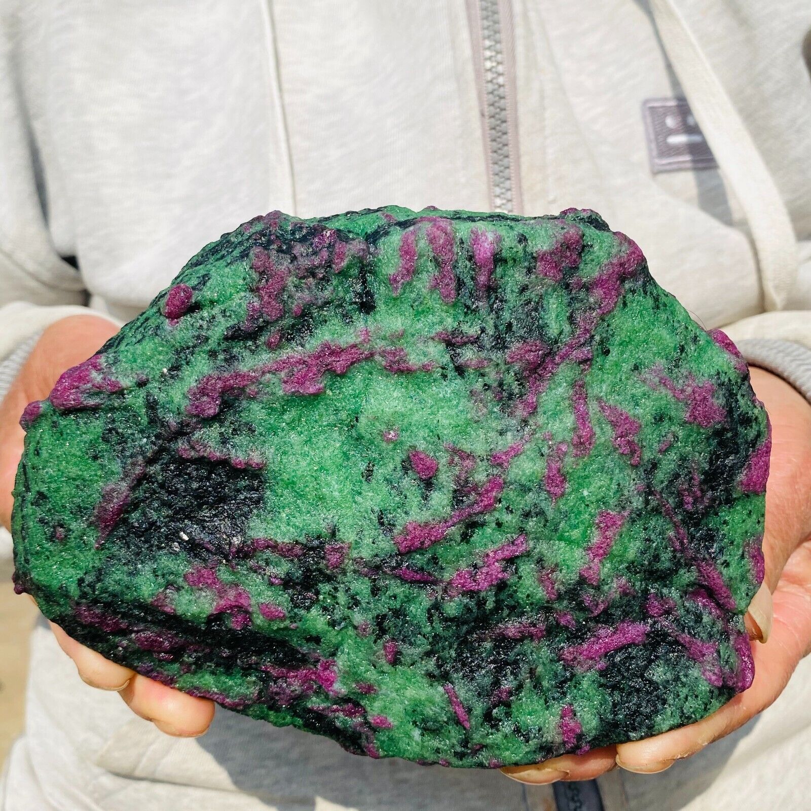 2.8lb Amazing Large Ruby Zoisite Gemstone Natural Mineral Rough Display Specimen