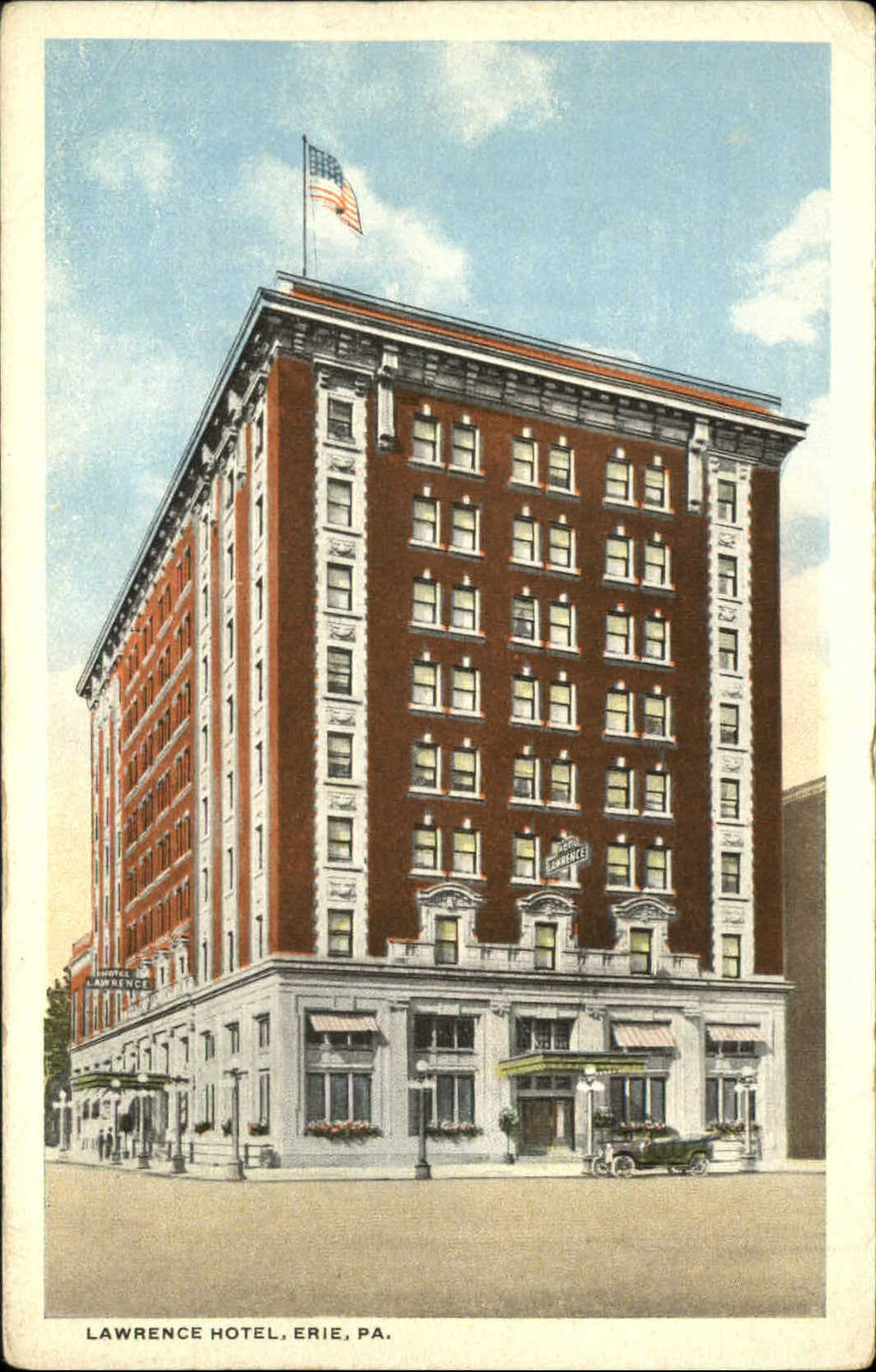 Lawrence Hotel Erie Pennsylvania PA HH Hamm Publisher 1920s