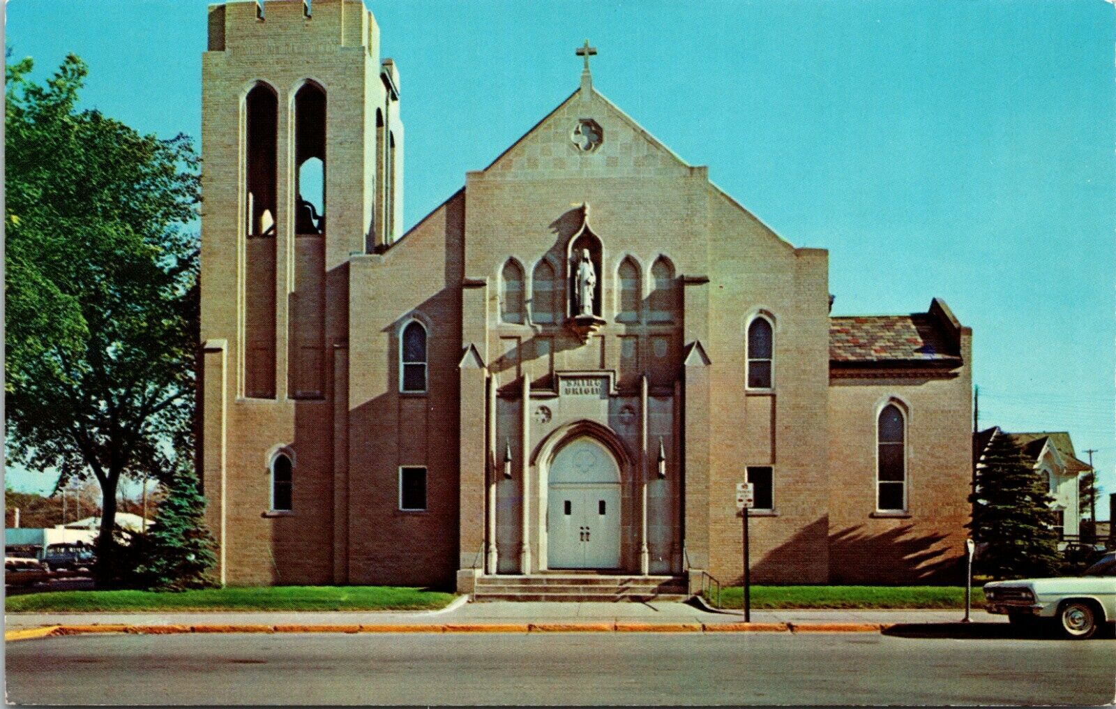 Church of Saint Brigid Midland Michigan Vintage Postcard
