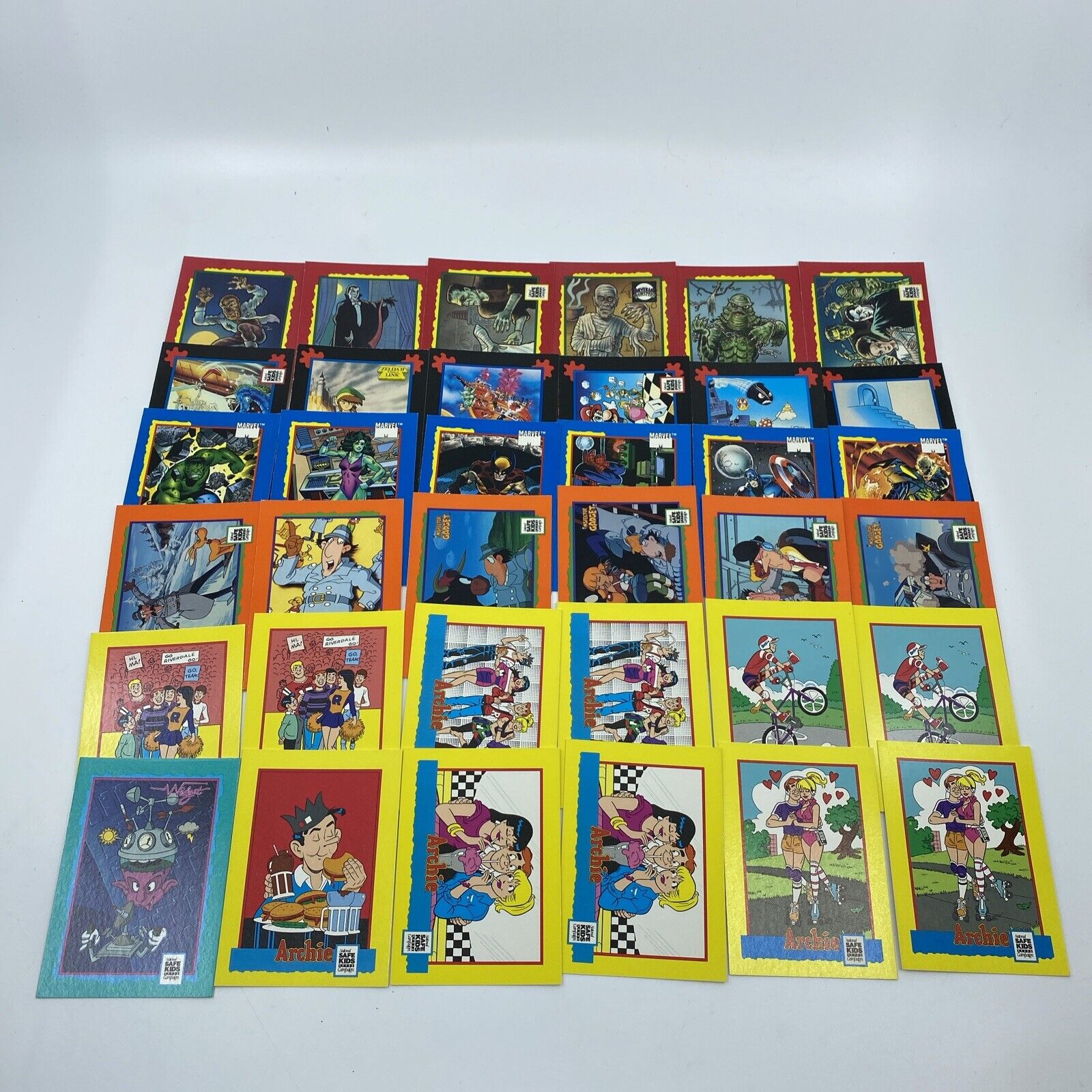 Vintage 1991 Impel National Safe Kid Campaign Trading Cards - 5 Complete Sets
