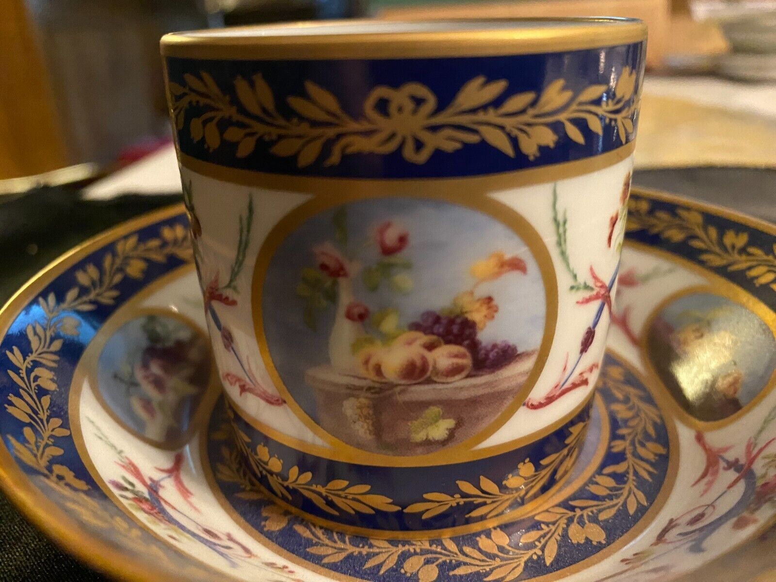 Ancienne Royale De Limoges Vintage Cup Saucer Set Excellent Condition