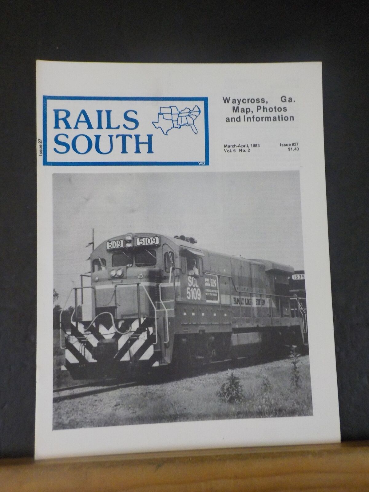 Rails South #27 1983 March-April Waycross, Ga Map, Photos and Information