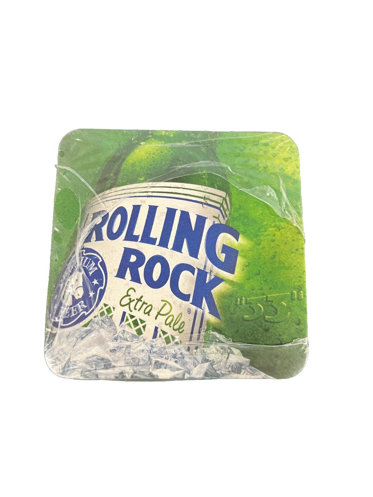 Lot Of 100- Rolling Rock Premium Beer Coasters (Green) - Extra Pale - 33