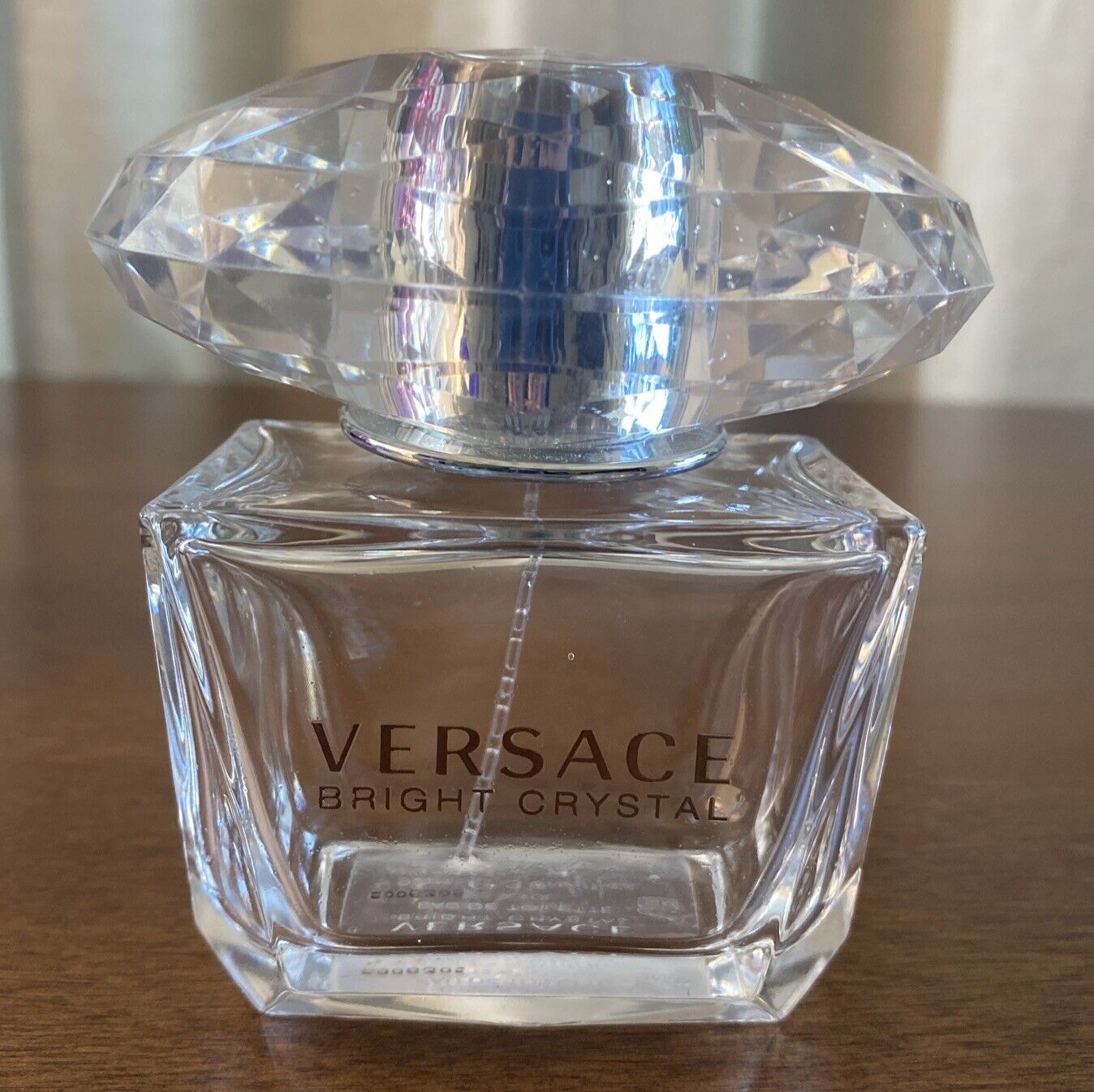 VERSACE Bright Crystal EMPTY  3.0 fl oz Perfume Bottle Made In Italy