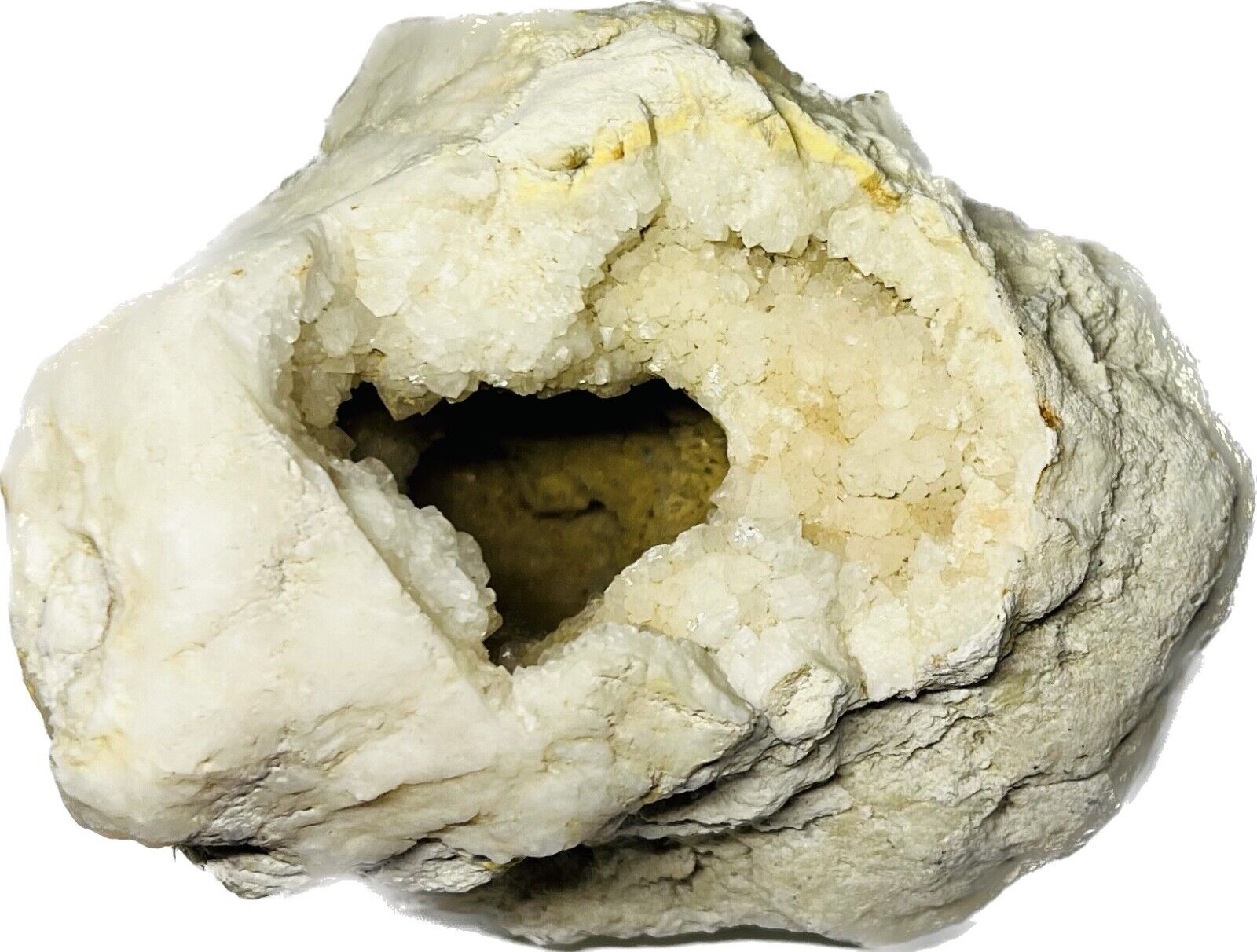 Natural Calcite Geode Crystal Mineral Specimen 3.12 Lb