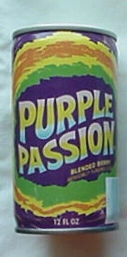 1970s PURPLE PASSION SODA CAN (STEEL TAB-TOP