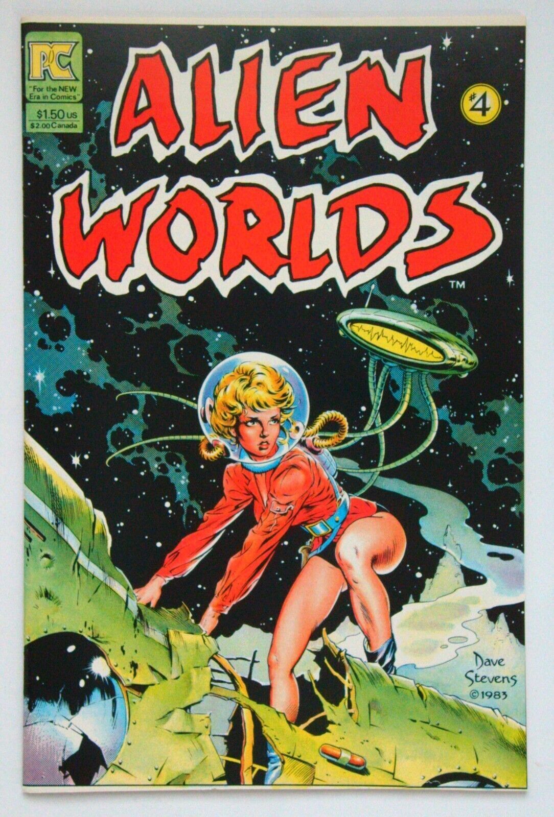 ALIEN WORLDS #4 Comic Pacific COM 1983 DAVE STEVENS VF+ 8.5