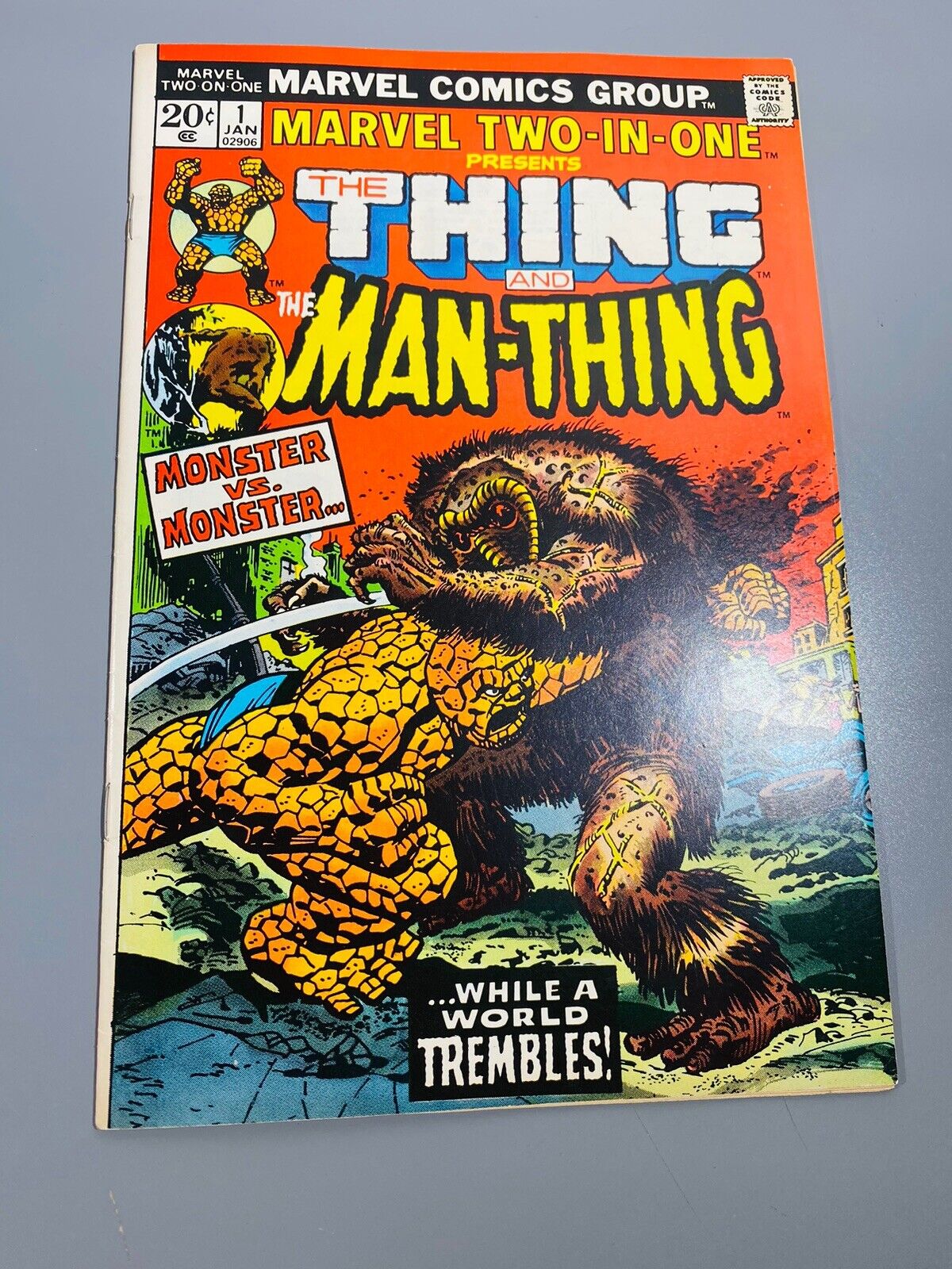 MARVEL TWO-IN-ONE #1 NM- (9.2) The Thing and Man-Thing Marvel, 1974 1st Print