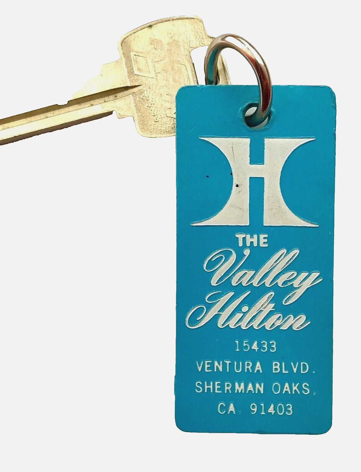 The Valley Hilton Ventura Blvd Sherman Oaks CA Hotel Key & Fob #1211 1960s-1970s